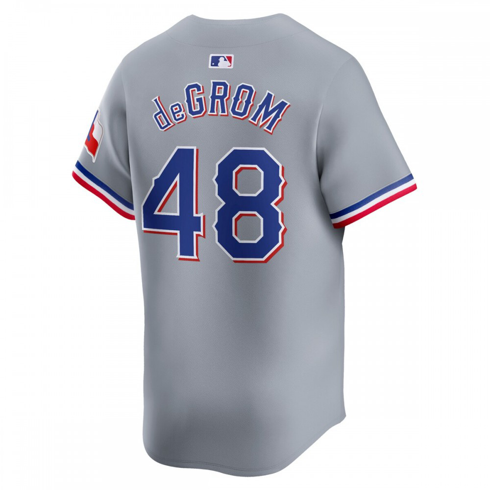 Jacob deGrom Texas Rangers Away Limited Player Jersey - Gray-Pro Kit Vault | Brand New 26/27 Sports Jerseys